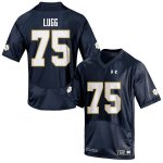 Notre Dame Fighting Irish Men's Josh Lugg #75 Navy Under Armour Authentic Stitched College NCAA Football Jersey PGO4799KT